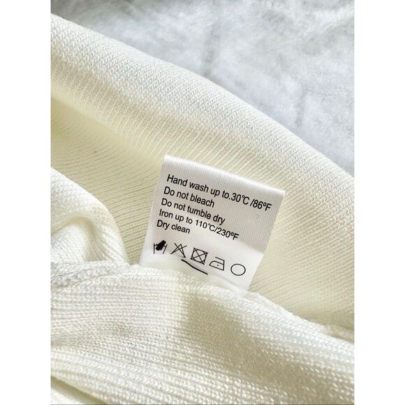 Lea & Viola cream color peekaboo knit top - Picture 8 of 11